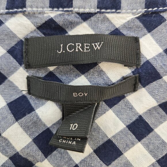 J. Crew Picnic Print Boy Button Down Shirt Size 10 - Picture 3 of 6